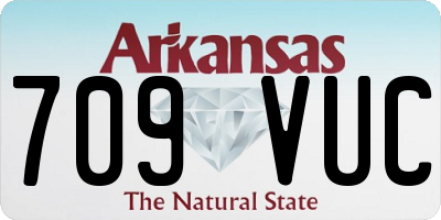 AR license plate 709VUC