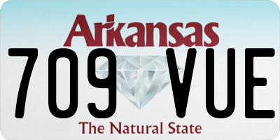 AR license plate 709VUE