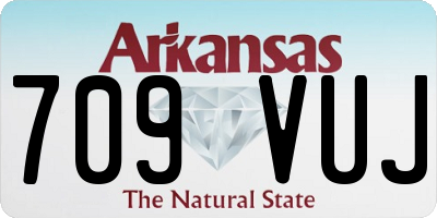 AR license plate 709VUJ