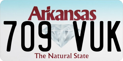 AR license plate 709VUK