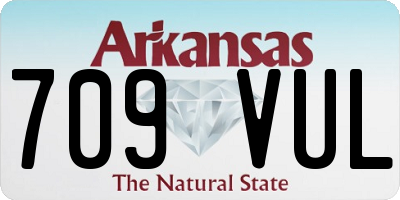 AR license plate 709VUL
