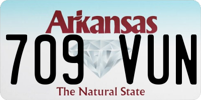 AR license plate 709VUN