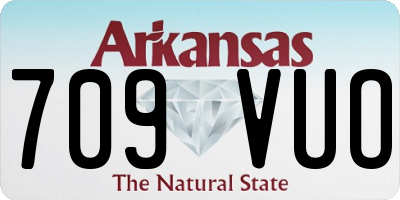 AR license plate 709VUO