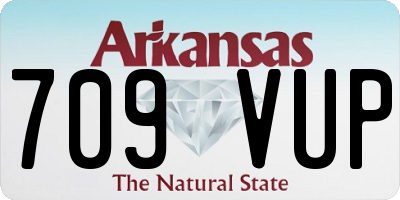 AR license plate 709VUP