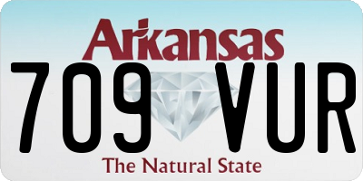 AR license plate 709VUR