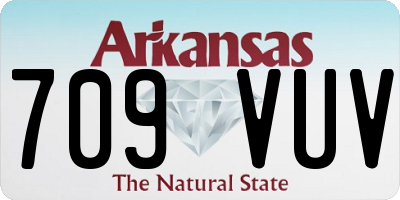 AR license plate 709VUV