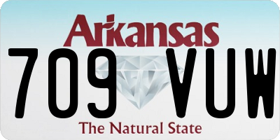 AR license plate 709VUW