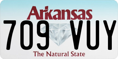 AR license plate 709VUY