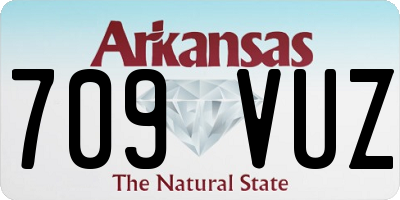AR license plate 709VUZ