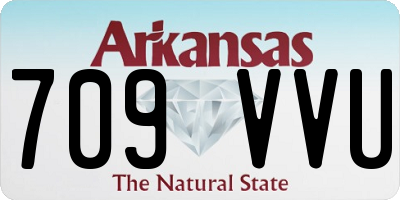 AR license plate 709VVU