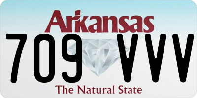 AR license plate 709VVV