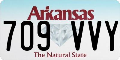 AR license plate 709VVY