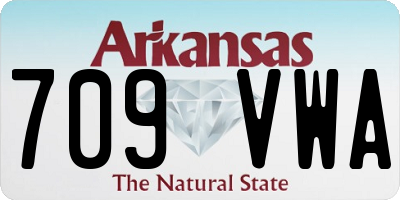 AR license plate 709VWA