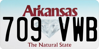 AR license plate 709VWB