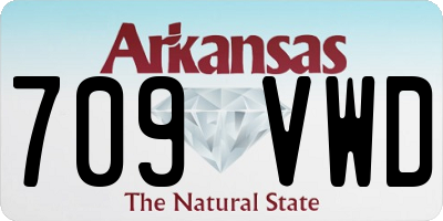 AR license plate 709VWD