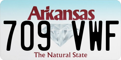 AR license plate 709VWF