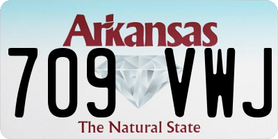 AR license plate 709VWJ