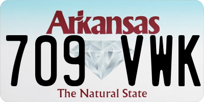 AR license plate 709VWK