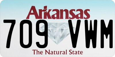 AR license plate 709VWM