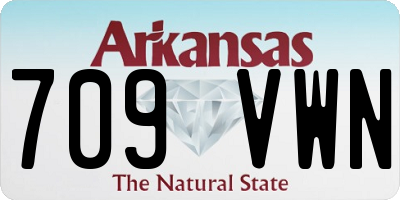AR license plate 709VWN