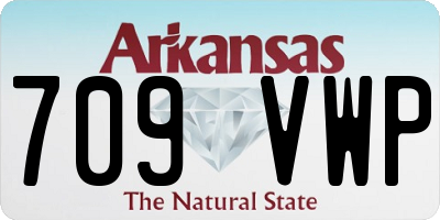 AR license plate 709VWP