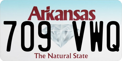 AR license plate 709VWQ