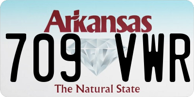 AR license plate 709VWR