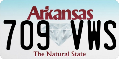 AR license plate 709VWS