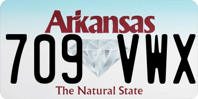 AR license plate 709VWX