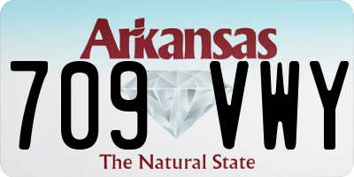 AR license plate 709VWY
