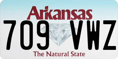 AR license plate 709VWZ