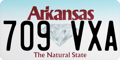 AR license plate 709VXA