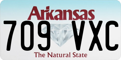 AR license plate 709VXC