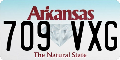 AR license plate 709VXG