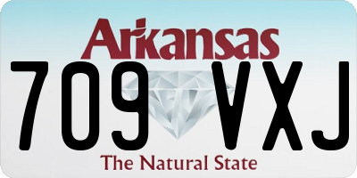 AR license plate 709VXJ