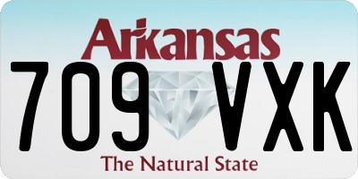 AR license plate 709VXK