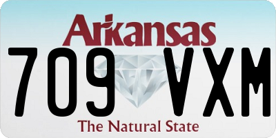 AR license plate 709VXM