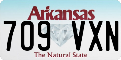 AR license plate 709VXN