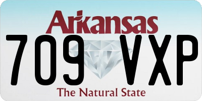 AR license plate 709VXP