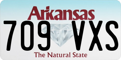 AR license plate 709VXS