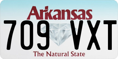 AR license plate 709VXT