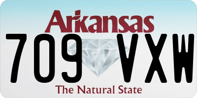 AR license plate 709VXW
