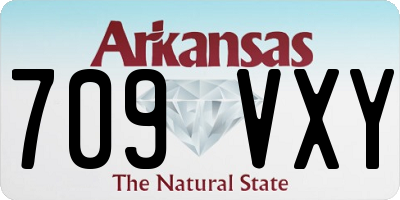 AR license plate 709VXY