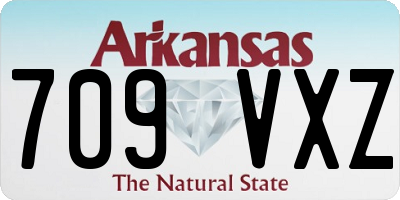 AR license plate 709VXZ