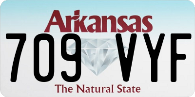 AR license plate 709VYF