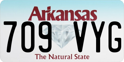 AR license plate 709VYG