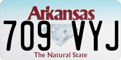AR license plate 709VYJ