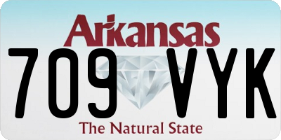 AR license plate 709VYK