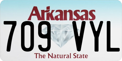 AR license plate 709VYL