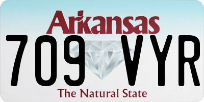 AR license plate 709VYR